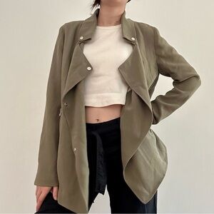 Aritzia Wilfred Mayet  Jacket in Deep Lichen Green - size small
